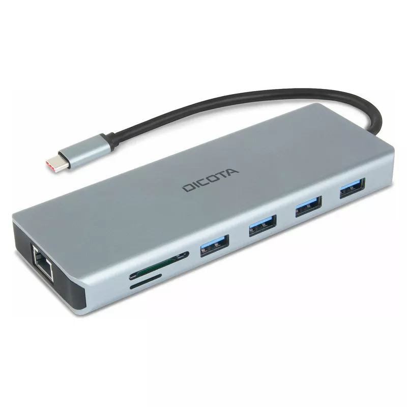 D Dicota USB-C 13-in-1 Docking Station 4K HDMI/DP PD 100W