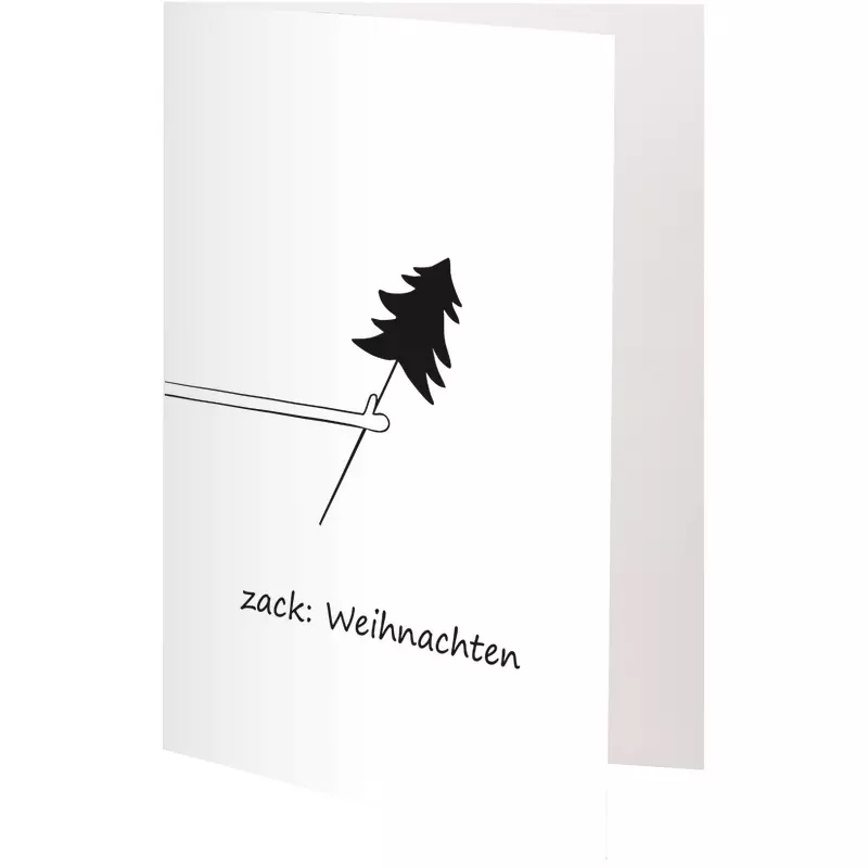 SoldanPlus Weihnachtskarte zack: Weihnachten, individuell bedruckt, inkl. Kuvert
