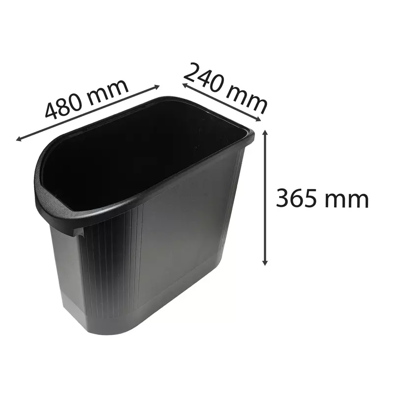 Öko-Papierkorb, Topline - Schwarz