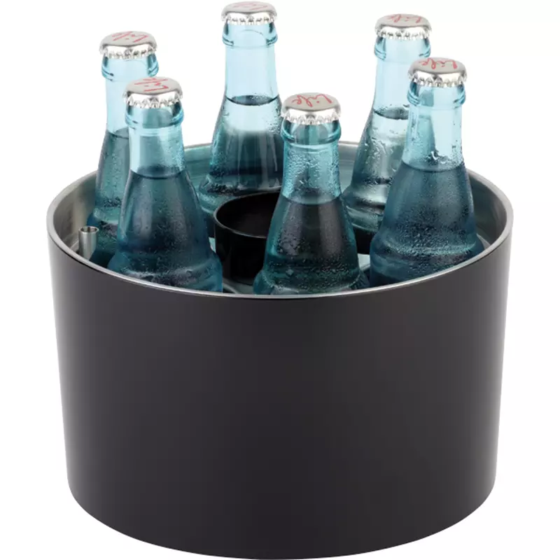 APS Konferenzkühler rund 23cm 6Öffnungen Kunststoff sw