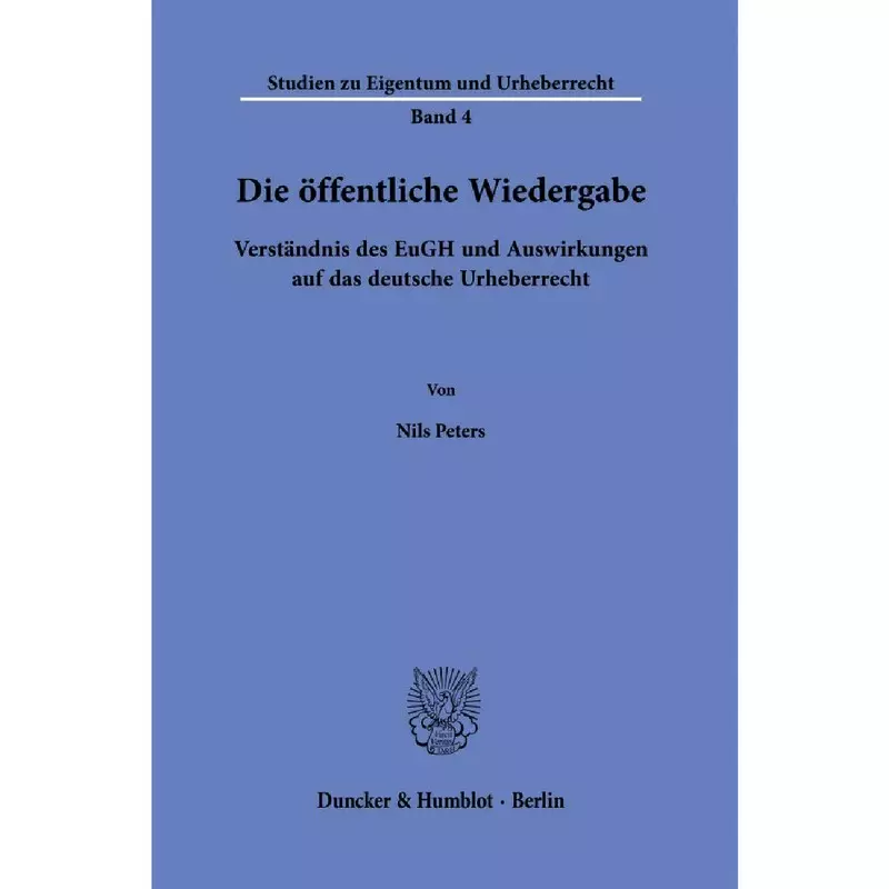 Die öffentliche Wiedergabe