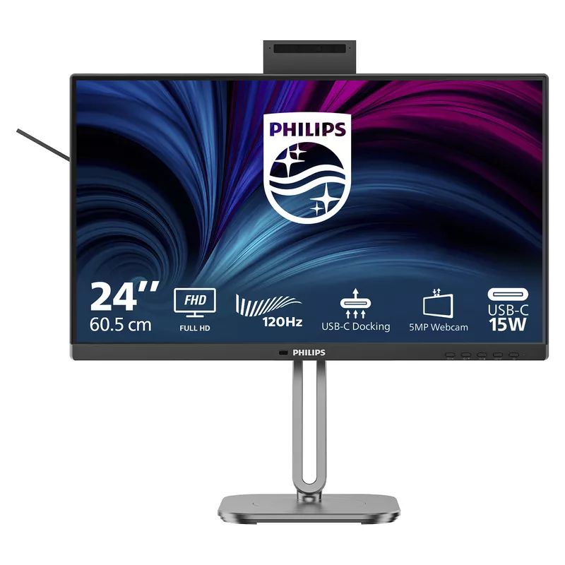 60,5 cm (23.8) 1920 x 1080 Pixel Philips 24B2U4301H/00 16:9 Full HD IPS 4 ms 120 Hz DisplayPort HDMI USB-Hub Pivot Height VESA Speaker