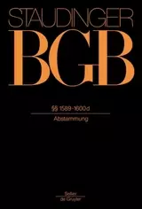 BGB - Bürgerliches Gesetzbuch - Buch 4 Familienrecht §§ 1589-1600D