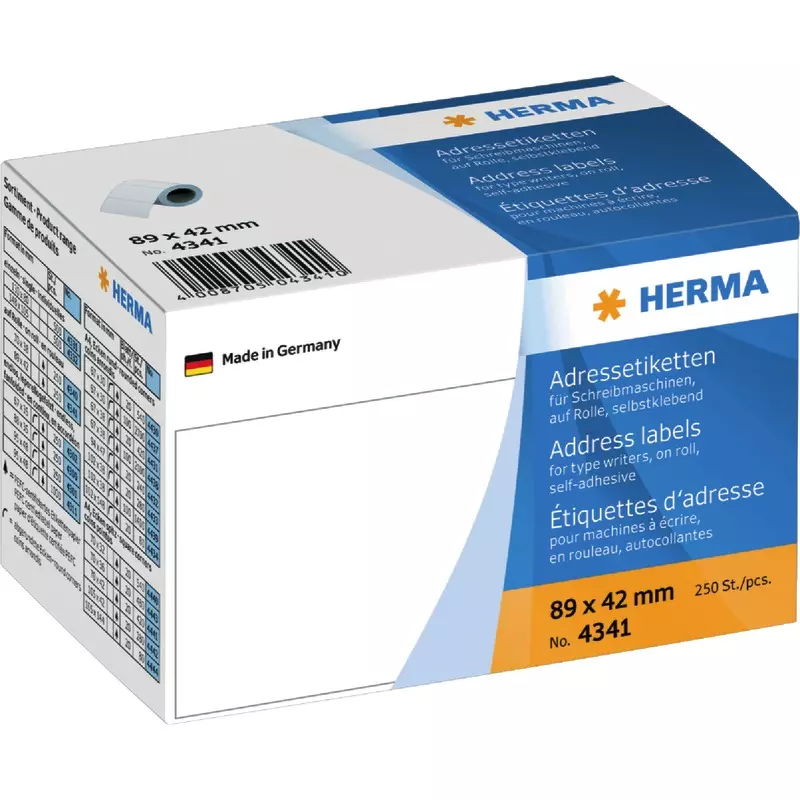 HERMA Adressetiketten 4341, B x H: 89 x 42 mm