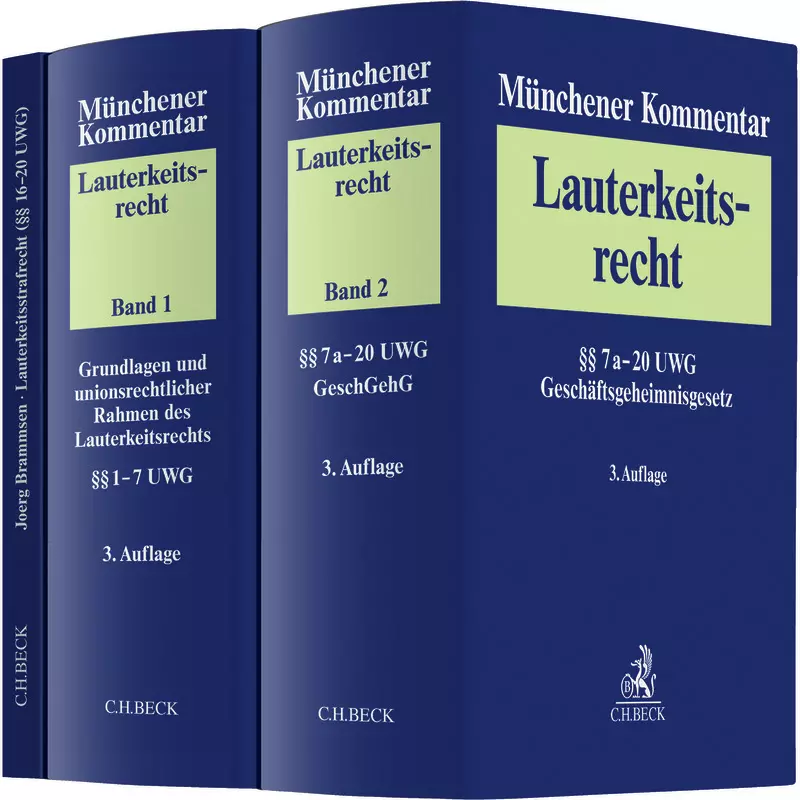 Münchener Kommentar zum Lauterkeitsrecht (UWG) - Gesamtwerk