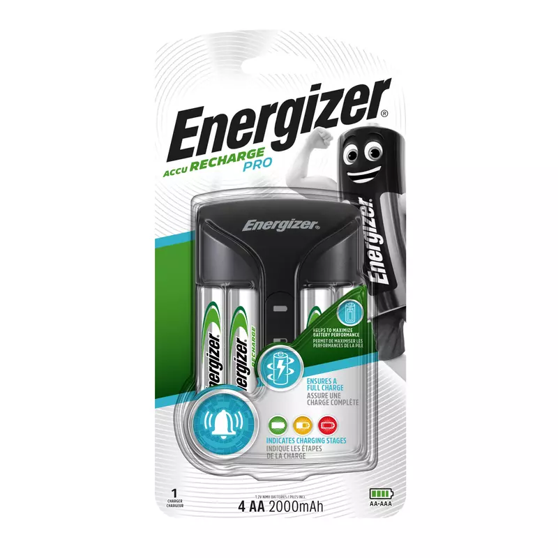 Energizer Akkuladegerät Pro Charger +4x2400mAh