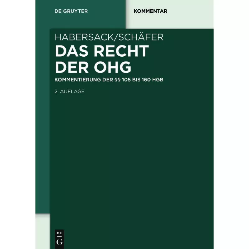Das Recht der OHG