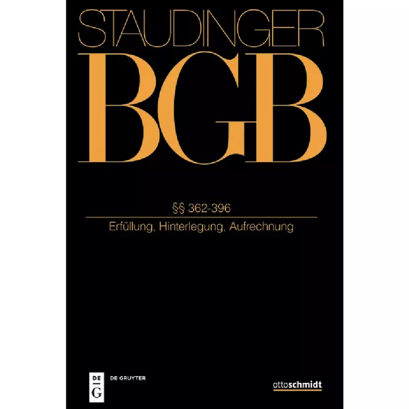 BGB - Bürgerliches Gesetzbuch - Buch 2 Recht der Schuldverhältnisse §§ 362-396