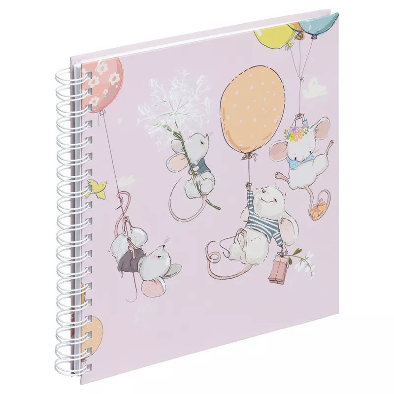 Fotospiralbuch Mäuseparty   24x25mm PAGNA 12198-15