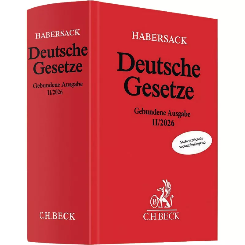 Deutsche Gesetze - Gebundene Ausgabe II/2026