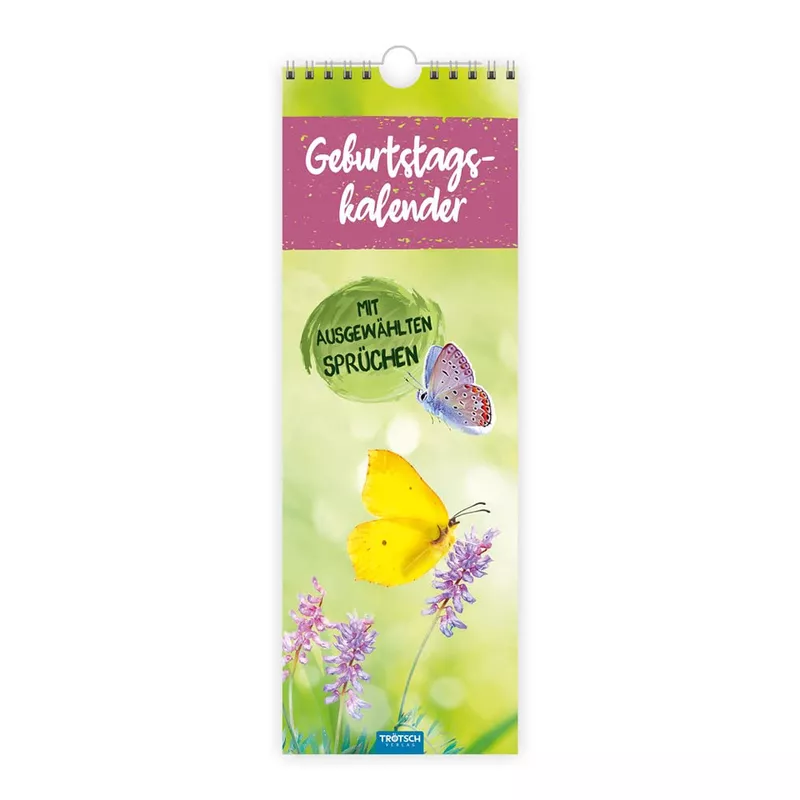 Geburtstagskalender undatiert bunt, 35 x 12 cm TRÖTSCH 52815N