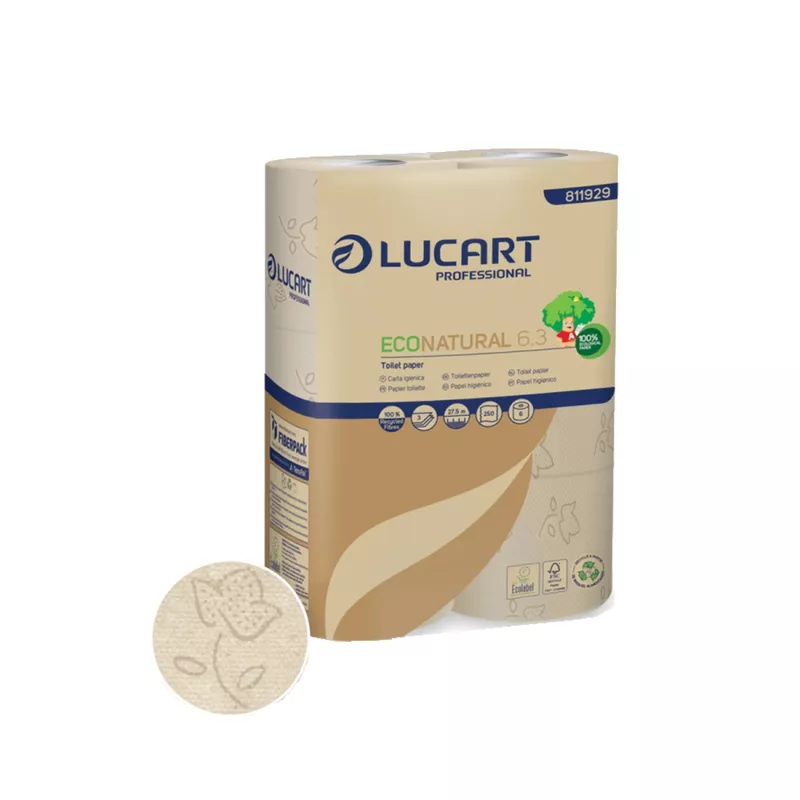 Eco Natural Toilettenpapier 3-lagig, 250 Bl./Rl. 30 Rl.