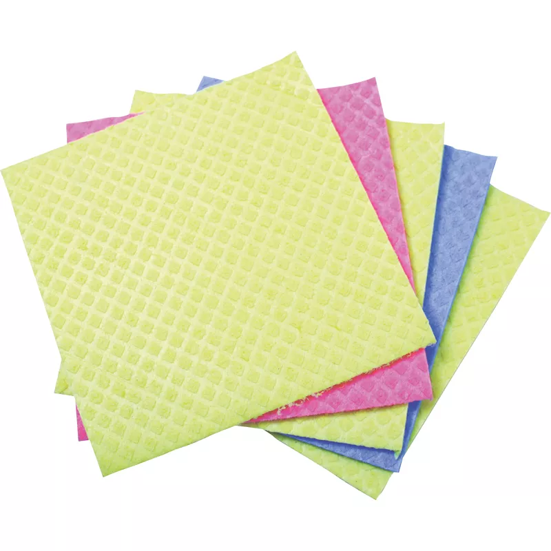 aQualine Schwammtuch 18x22cm farbig sortiert 5St