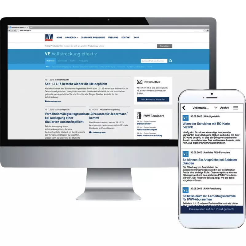 IWW VE Vollstreckung effektiv digital