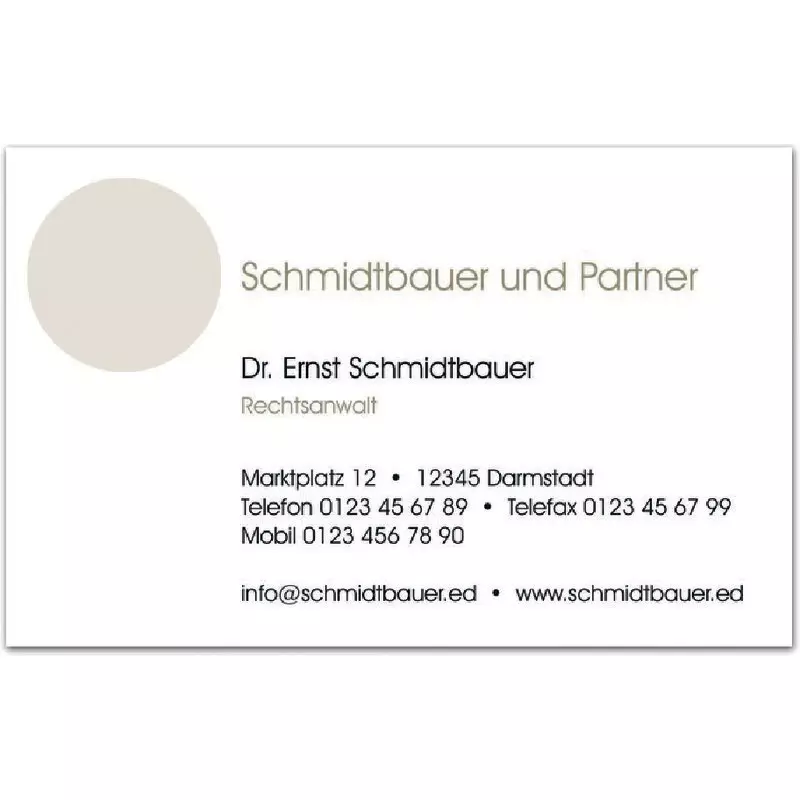 Visitenkarten, 4-farbig bedruckt, Design 17