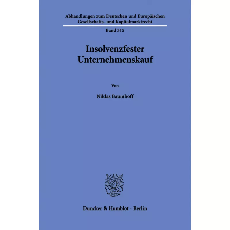 Insolvenzfester Unternehmenskauf