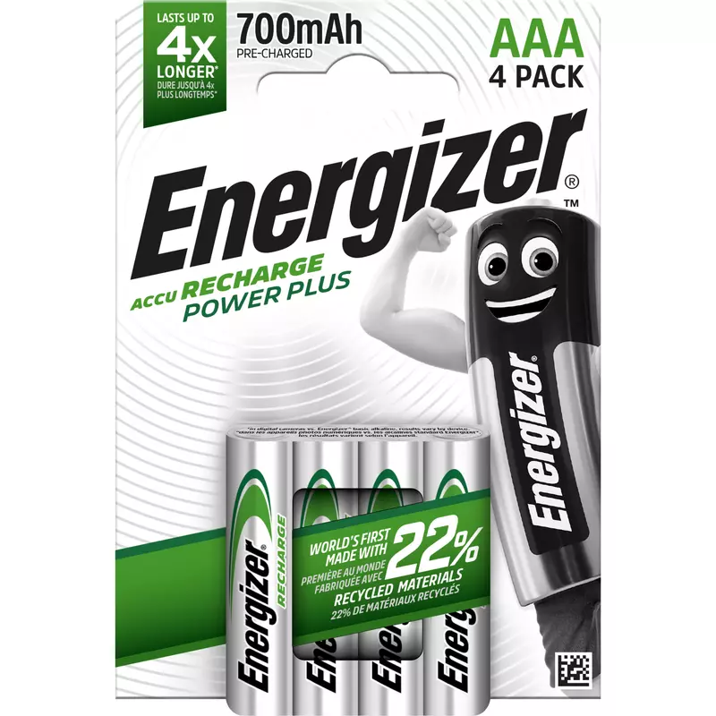 Energizer Akku Recharge PowerPlus AAA/HR3 4 St.