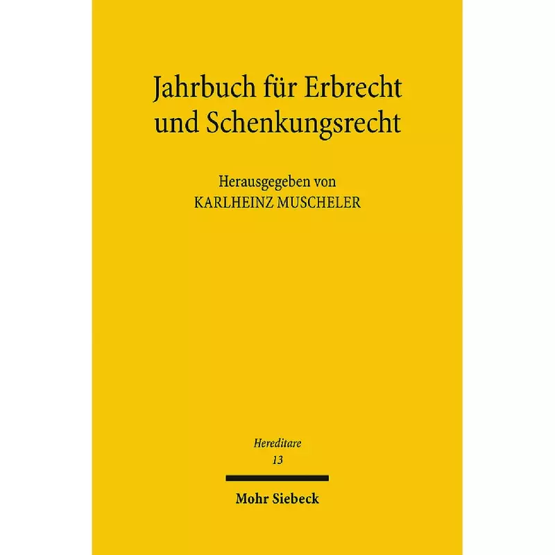 Jahrbuch für Erbrecht und Schenkungsrecht