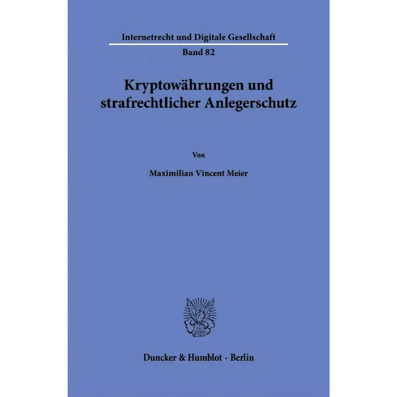 Kryptowährungen und strafrechtlicher Anlegerschutz