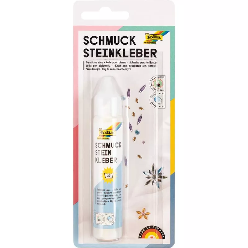 Bastelkleber Schmucksteine, 30g FOLIA 12030