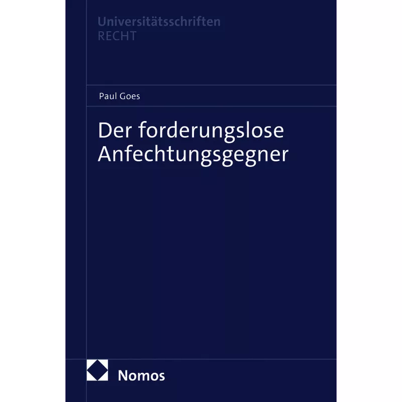 Der forderungslose Anfechtungsgegner