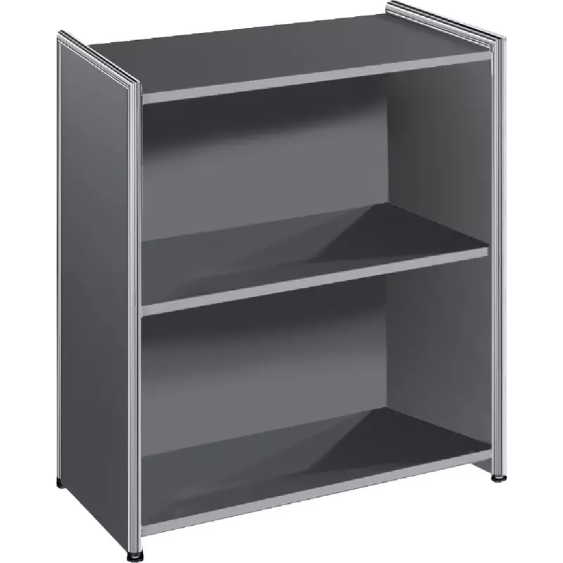 Regal ARTLINE transparent, 2 Ordnerhöhen, B x H x T: 800 x 780 x 380 mm