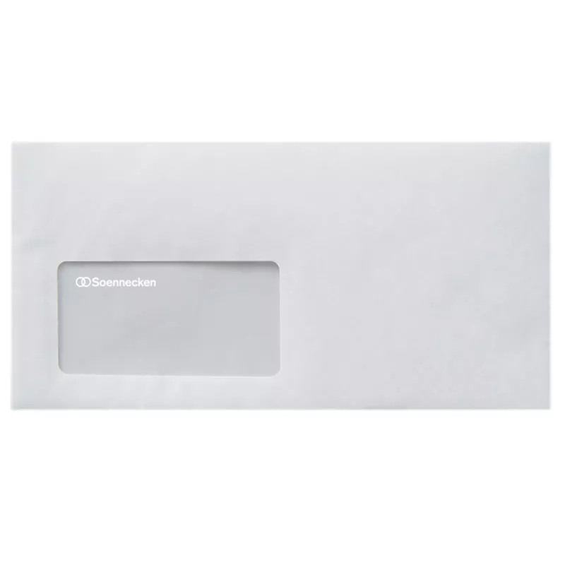 Soennecken Briefhülle DIN lang 80g mF hk hf ws 1.000St