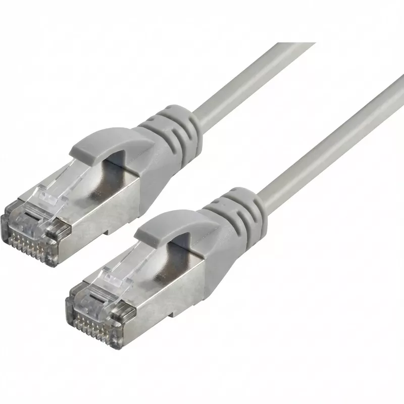 Captiva Kabel Patchkabel CAT 8 Kabel fr Netzwerk, LAN und Ethernet 2m grau