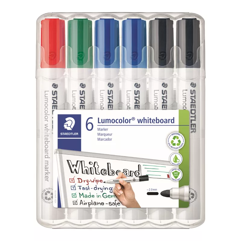 Staedtler Boardmarker Lumocolor sort 6St