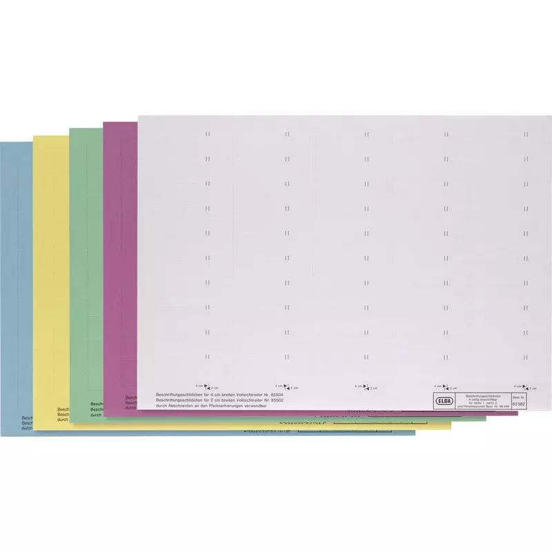 ELBA Beschriftungsschildchen zur Serie Touareg/Vertic