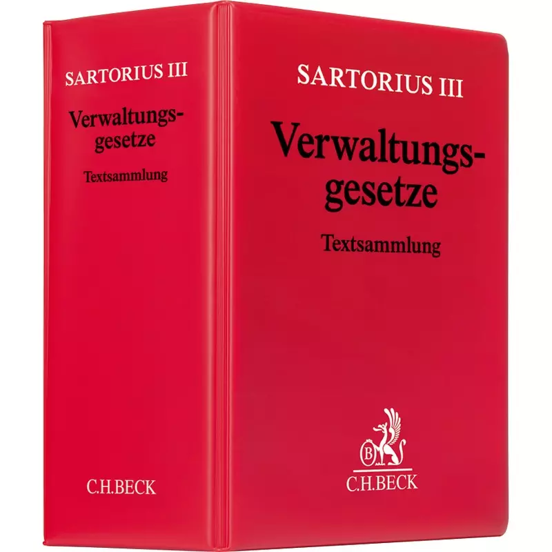 Sartorius III - Verwaltungsgesetze - ohne Fortsetzungsbezug
