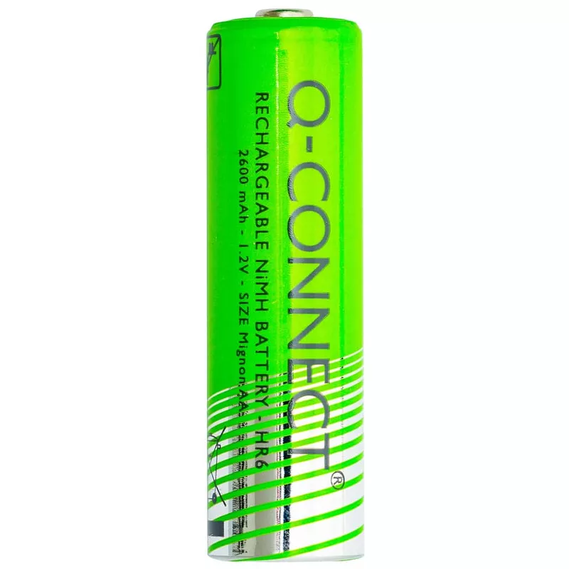 Batterie Akku, HR06/AA/Mignon, NiMH 2600mAh, 2 Stück Q-CONNECT KF15165