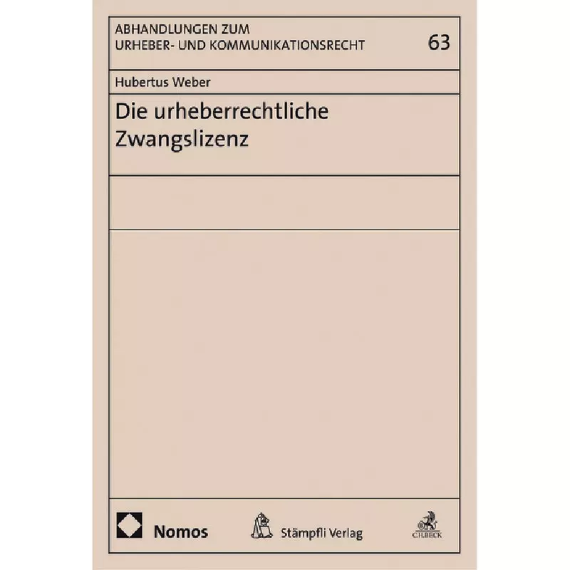 Die urheberrechtliche Zwangslizenz