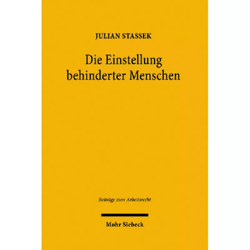 Die Einstellung behinderter Menschen
