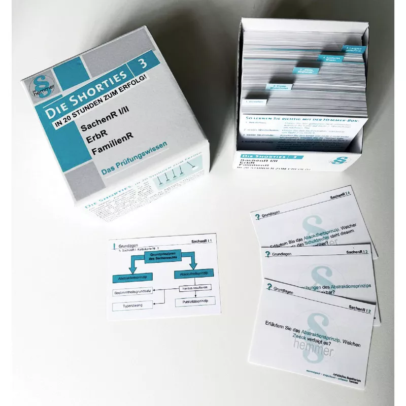 Shorties Box 3: Sachenrecht I/II, Erbrecht, Familienrecht