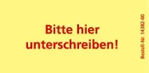 SoldanPlus Bedruckte Haftnotizen: Bitte hier unterschreiben!
