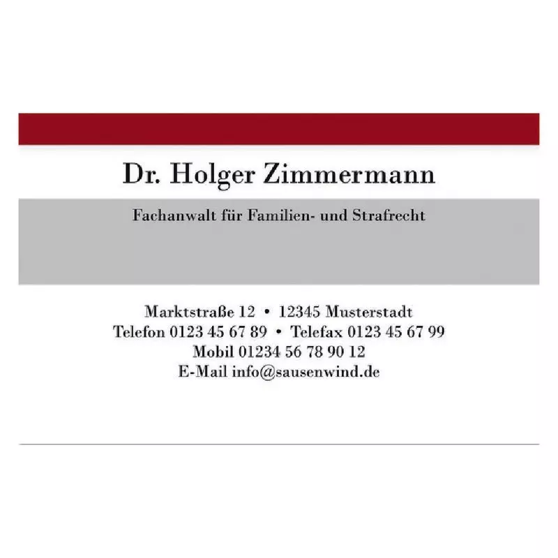 Visitenkarten, 4-farbig bedruckt, Design 08