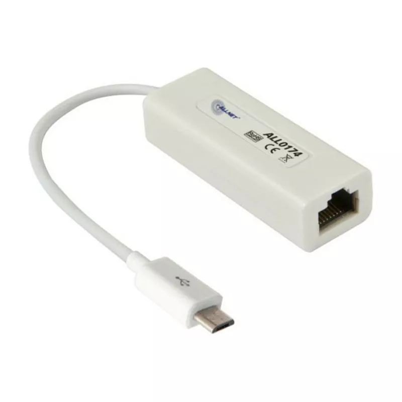 ALLNET Micro USB 2.0 -> Fast Ethernet RJ45 Netzwerkkarte ALL0174 ALLTRAVEL