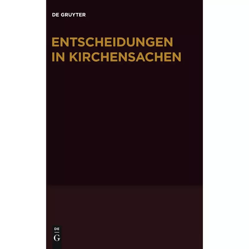 Entscheidungen in Kirchensachen seit 1946 Band 70