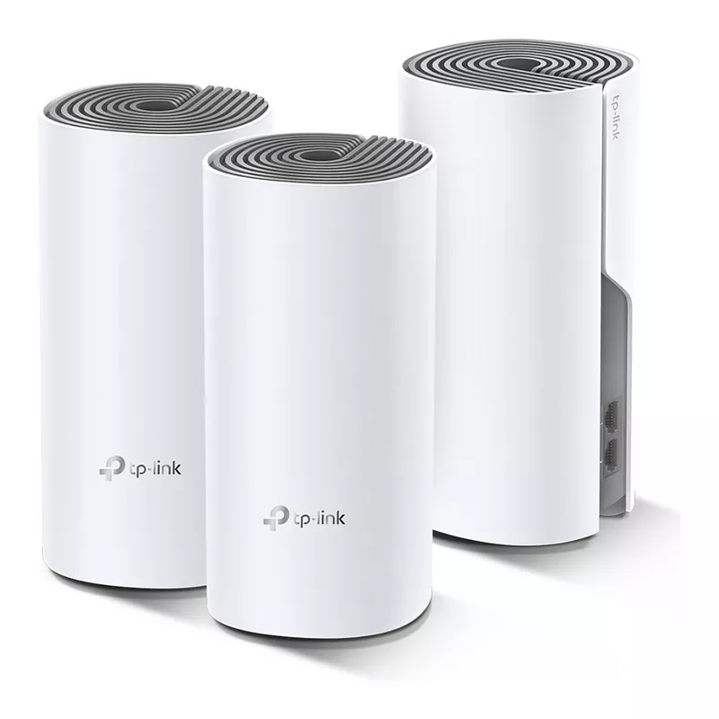 TP-LINK Deco E4 Mesh-WLAN 3-Pack (Router. 2 Extender) (AC1200)