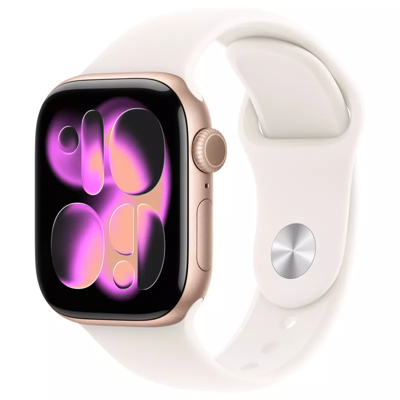 Apple Watch S11 Aluminium Cellular 42mm Rosegold (Sportarmband blassrosa) M/L