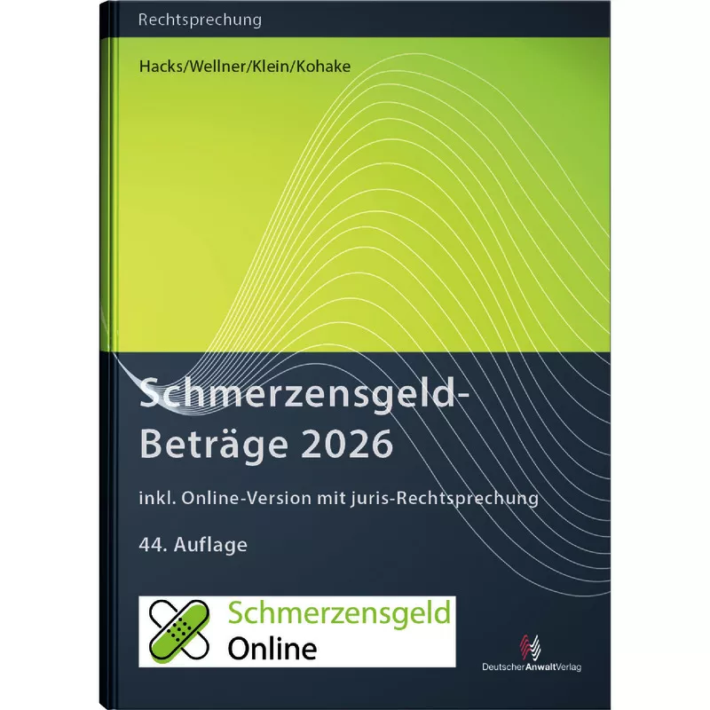 SchmerzensgeldBeträge 2026 - Mängelexemplar