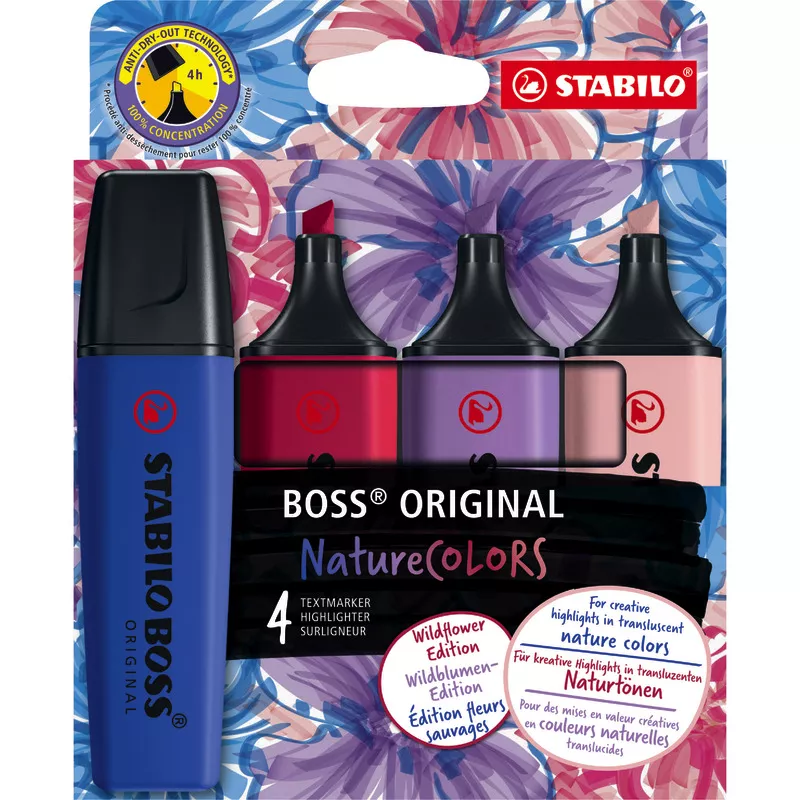 STABILO Textmarker Boss Original NatureCOLORS Wildflower,