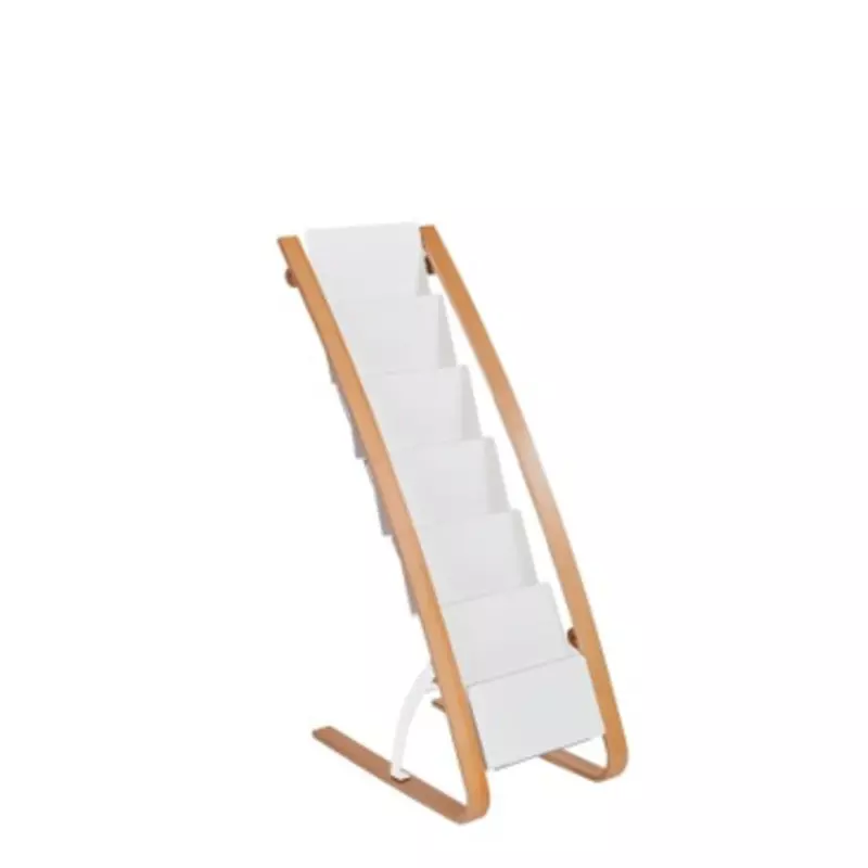 Alba Prospektständer 6Fächer stahl/holz