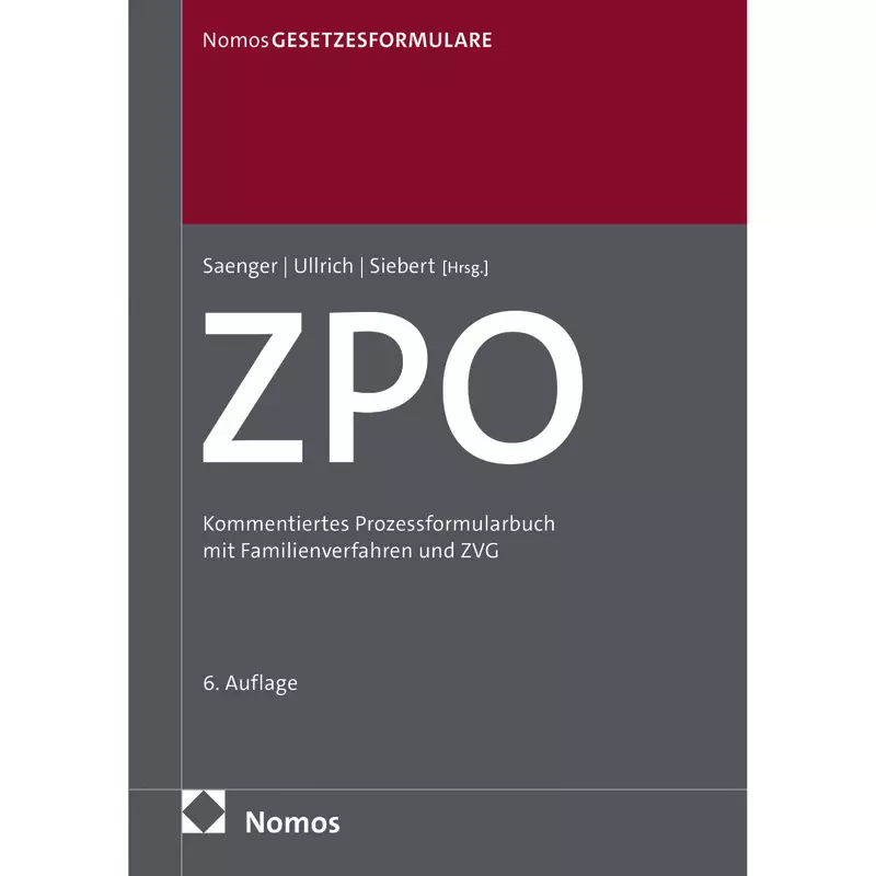 Zivilprozessordnung: ZPO