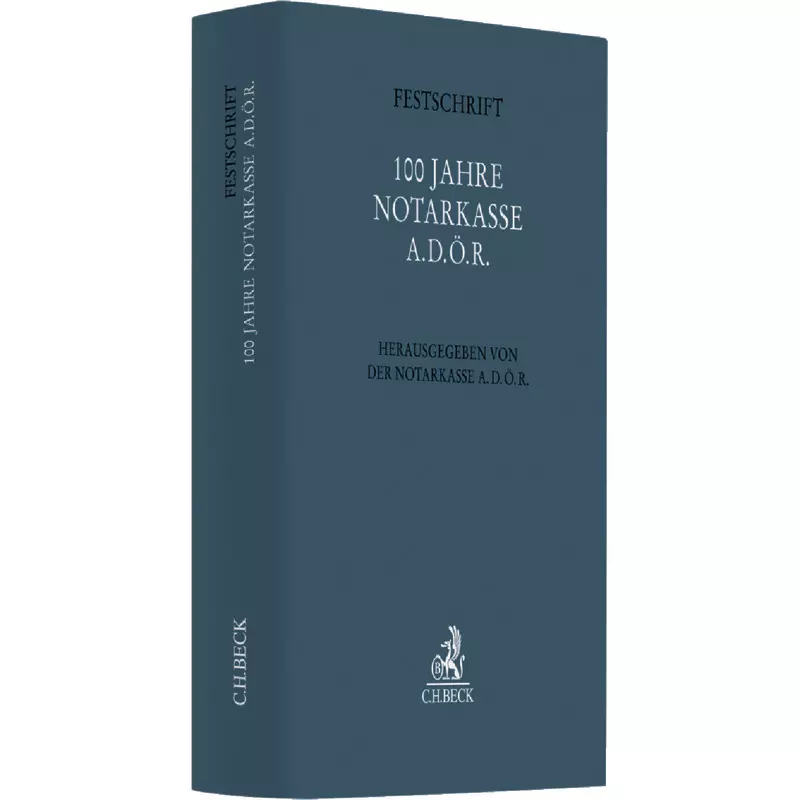 Festschrift 100 Jahre Notarkasse A.d.ö.R