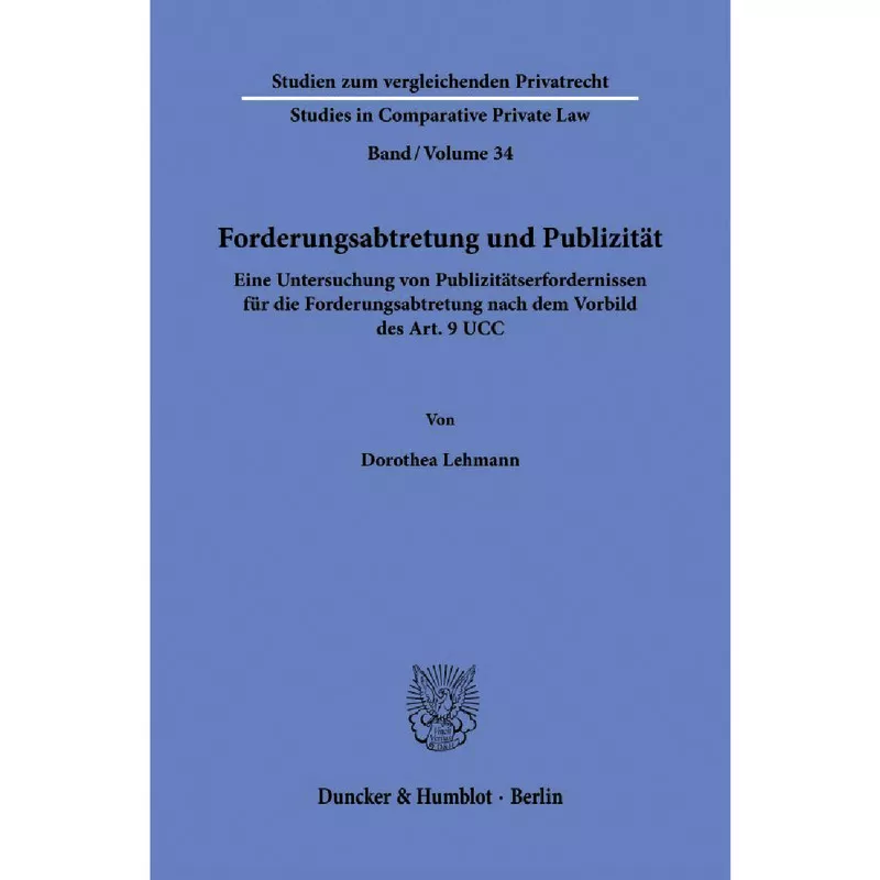 Forderungsabtretung und Publizität