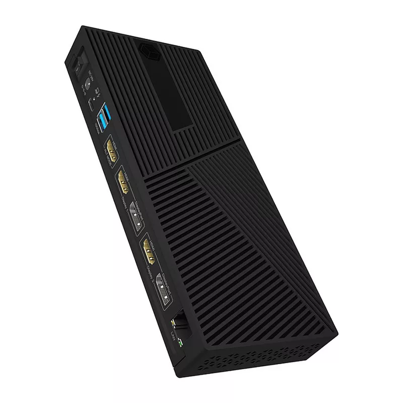 D Dockingtation 4xUSB-A/2xUSB-C/2xHDMI/DisplayPort ICY BOX Black