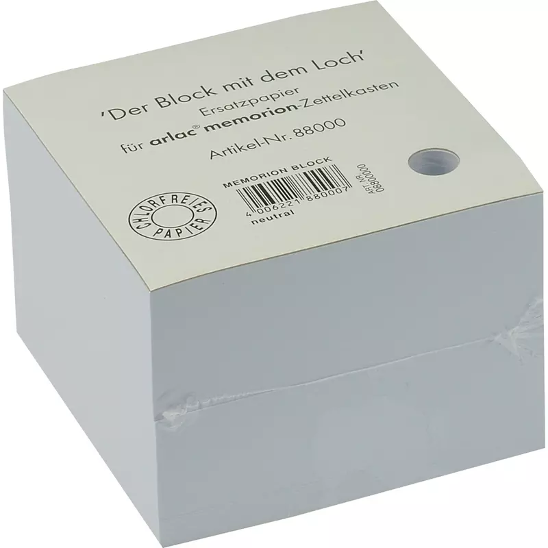 arlac Zettelboxeinlage memorion 10x10cm ws 600 Bl.