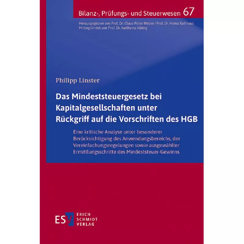 Das Mindeststeuergesetz bei Kapitalgesellschaften unter Rückgriff auf die Vorschriften des HGB